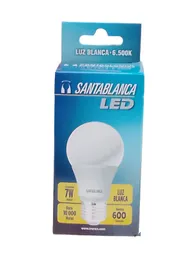 Bombillo Led Santa Blanca 7 Watts