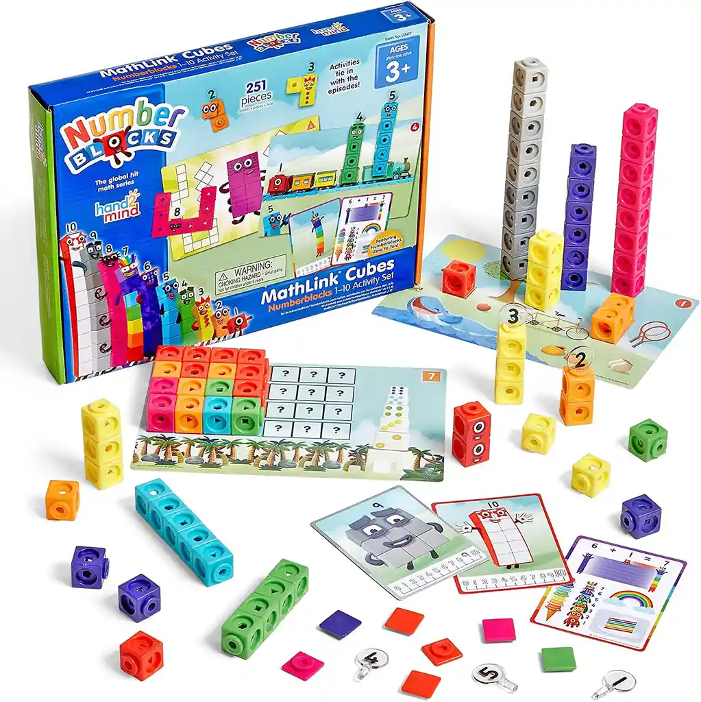 Juego Cubos Matemáticos De Construcción Del 1 Al 10 Niños