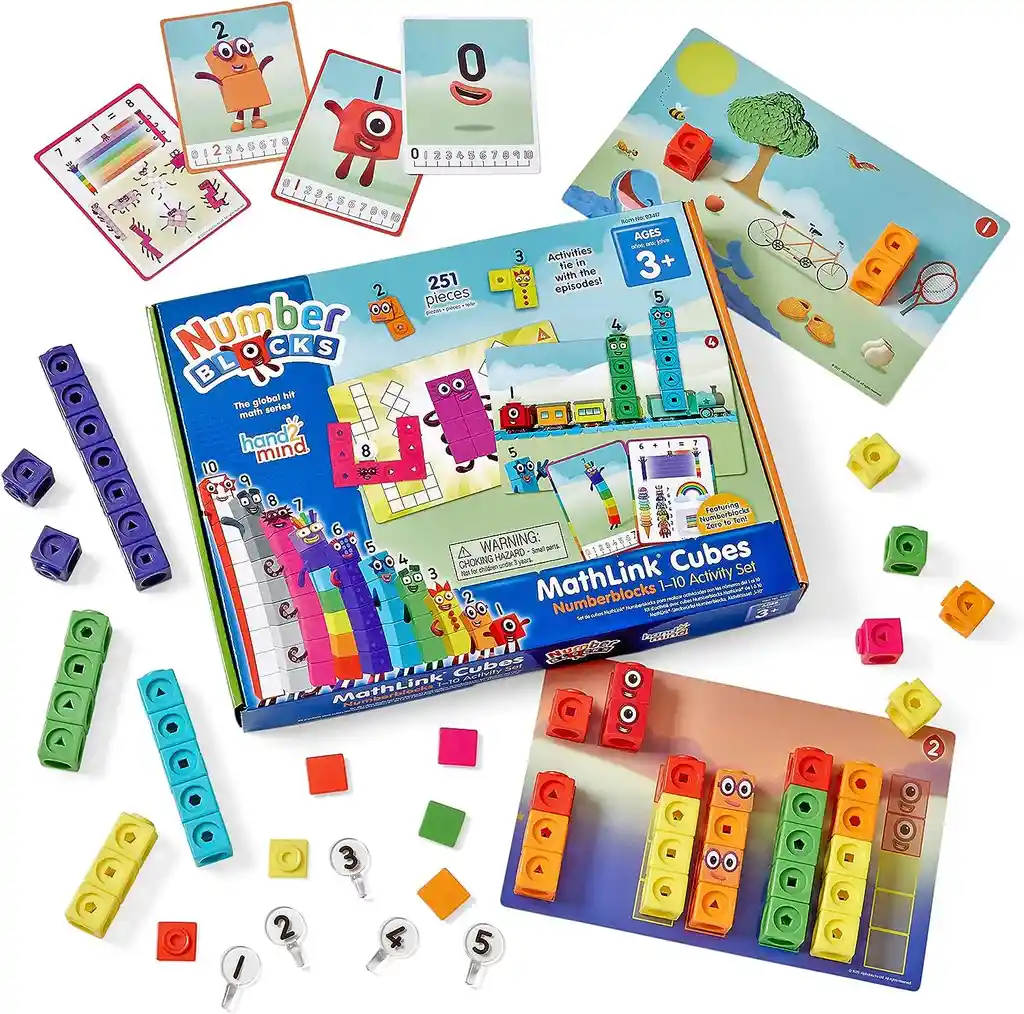 Juego Cubos Matemáticos De Construcción Del 1 Al 10 Niños