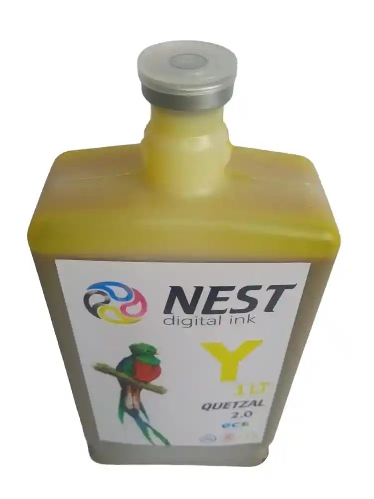 Nest Digital Tinta Eco Solvente Quetzal X 1 Litro Amarillo