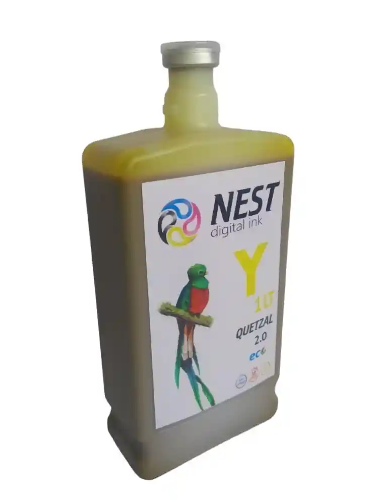 Nest Digital Tinta Eco Solvente Quetzal X 1 Litro Amarillo