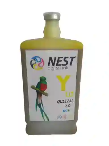 Nest Digital Tinta Eco Solvente Quetzal X 1 Litro Amarillo