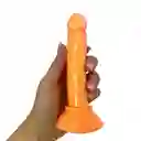 Mini Condolador Slim, Dildo Con Chupa Color Piel