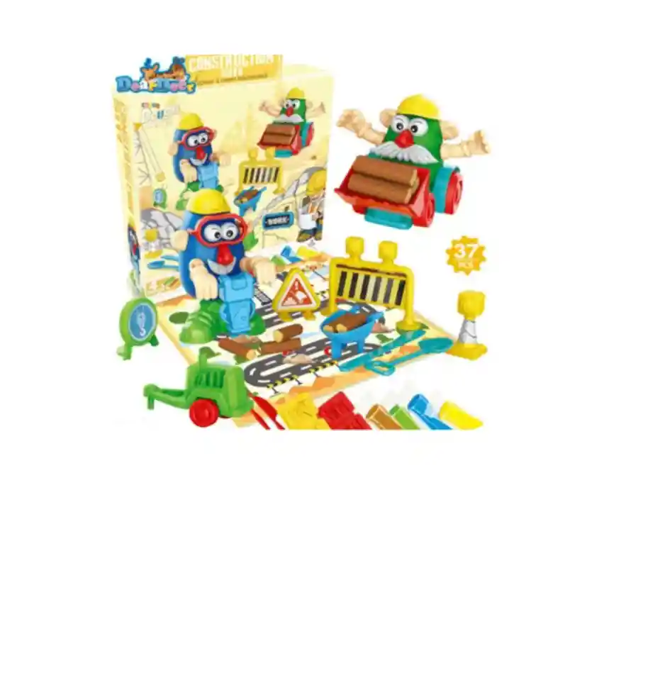 Kit De Plastilina De Construcción 37 Accesorios