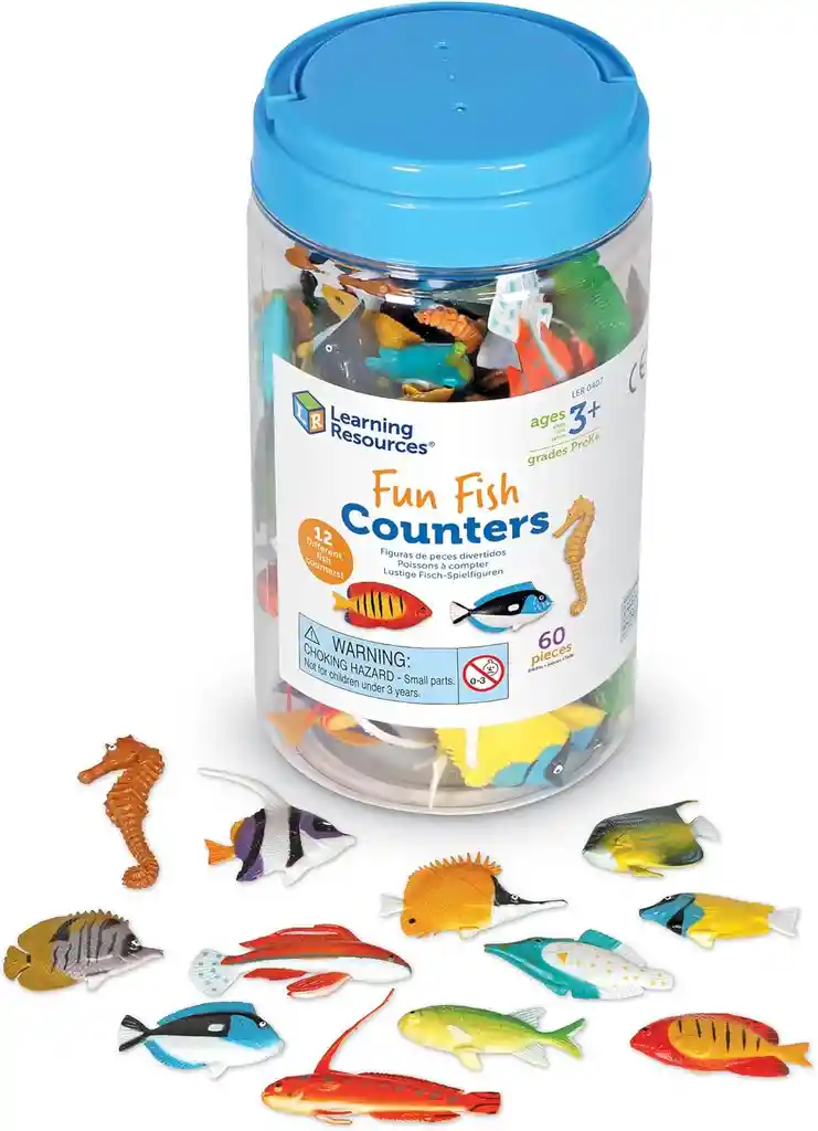 Set Conteo Y Clasificación Peces Motricidad Fina Niños