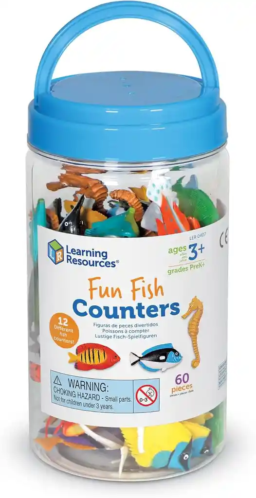 Set Conteo Y Clasificación Peces Motricidad Fina Niños