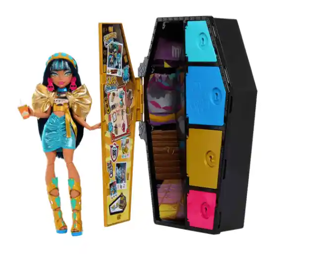 Set Monster High Skulltimates Secrets Muñeca Cleo Hky63