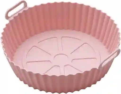 Molde En Silicona Para Airfryer Rosa
