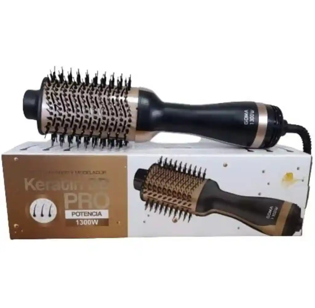 Cepillo Secador Y Moldeador Keratina 3d Pro