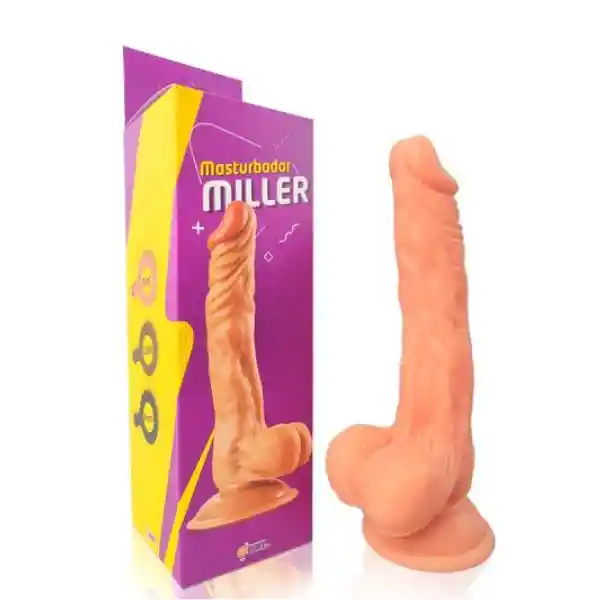 Dildo Realista Miller 21 Cm - Color Piel Con Ventosa
