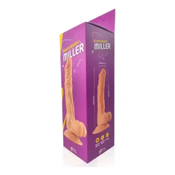 Dildo Realista Miller 21 Cm - Color Piel Con Ventosa