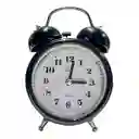 Reloj Grande Despertador Clásico Vintage Doble Campana Reloj Negro Aleatorio