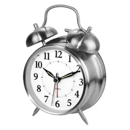 Reloj Grande Despertador Clásico Vintage Doble Campana Reloj Plateado Aleatorio