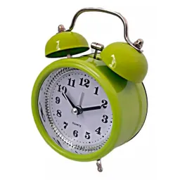 Reloj Grande Despertador Clásico Vintage Doble Campana Reloj Verde Aleatorio