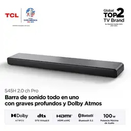 Barra Sonido S45h 100 W Tcl S45h