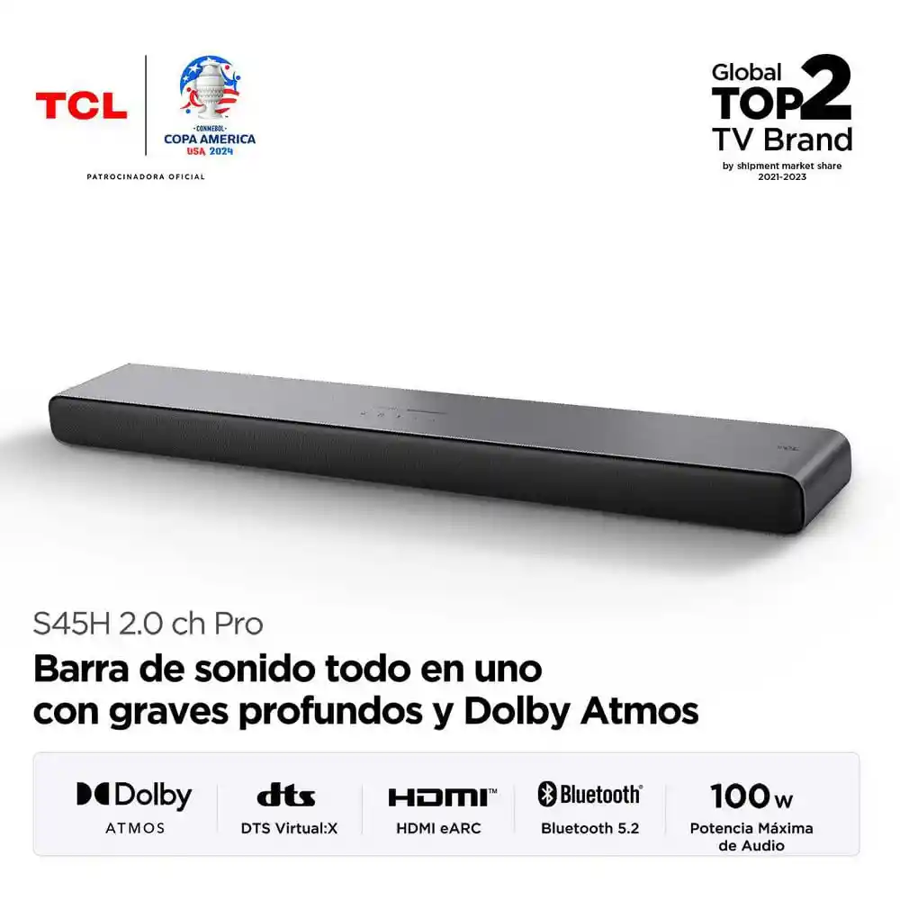 Barra Sonido S45h 100 W Tcl S45h