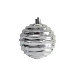 Fexton Bola Navideñas Color Plata 8 cm