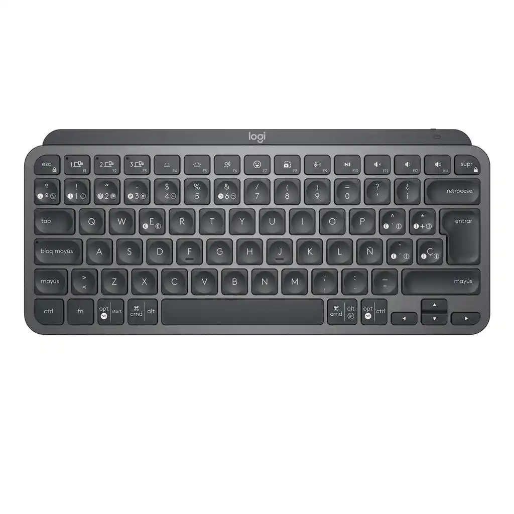 Teclado Avanzado Logitech Mx Keys Mini Iluminado Recargable Grafito