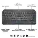 Teclado Avanzado Logitech Mx Keys Mini Iluminado Recargable Grafito