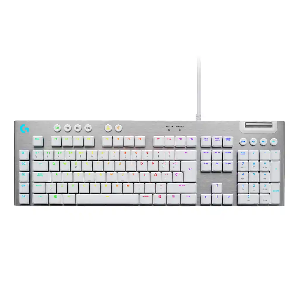 Teclado Gamer Mecánico Logitech G815 Lightsync Rgb - Blanco