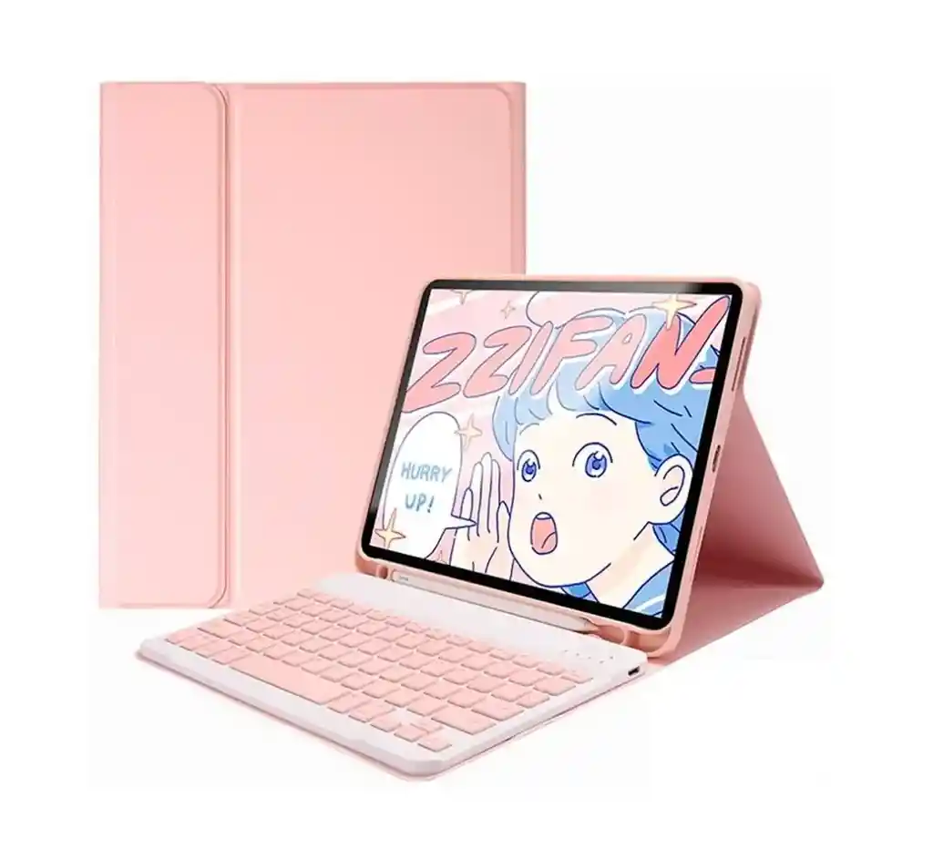 Estuche Teclado Bluetooth Ipad Pro 11 Oro Rosa