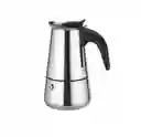 Cafetera Espresso Maker 6 Tazas Manual Plateada Italiana