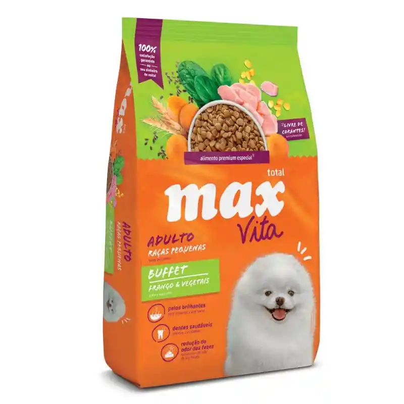 Max Vita - Alimento Perro Adulto Razas Pequeñas Pollo Y Vegetales 1kg