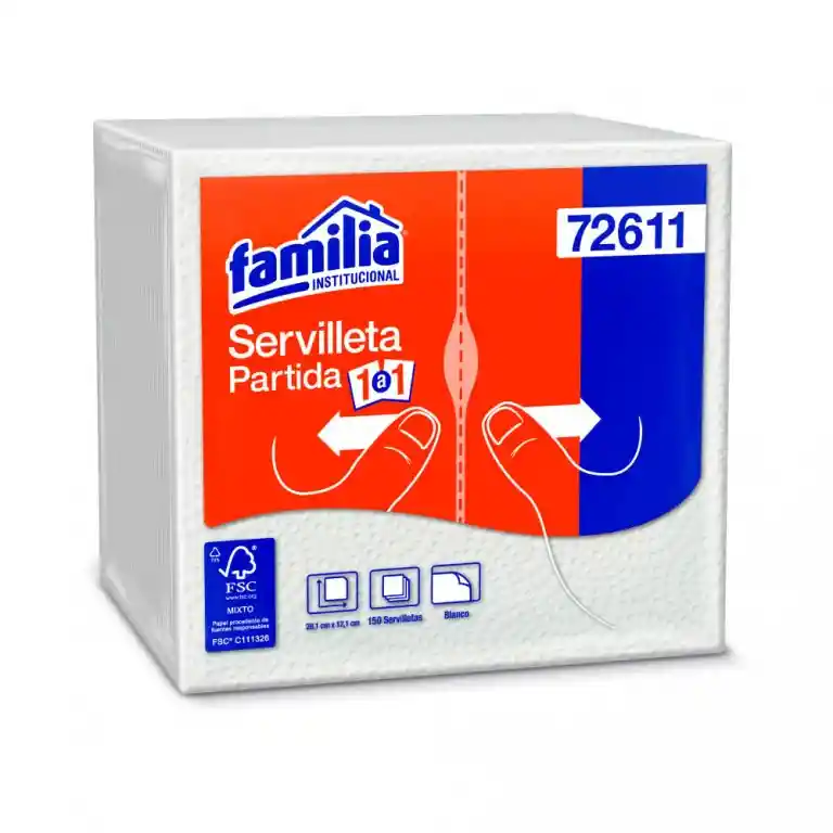 Servilletas Familia Partida X 150