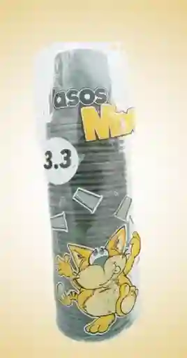 Vasos Mix 3,3 Oz. Negros X 50