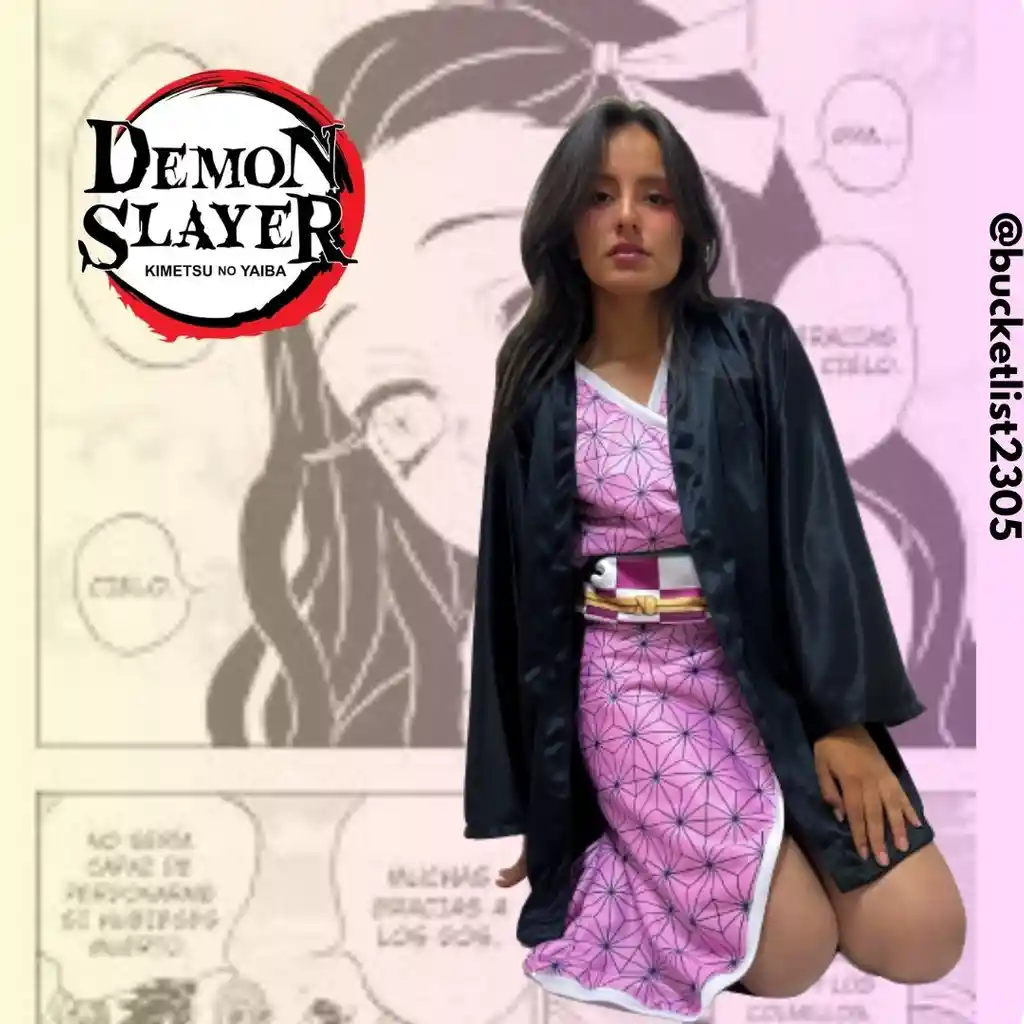 Demon Slayer Disfraz Nezuko Kamado Cosplay