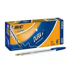 Caja X12 Bolígrafo Azul Bic Cristal