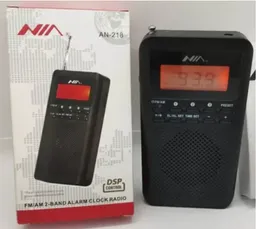 Radio Nia Dual Band Fm/am De Bolsillo An-218 Con Alarma No Incluye Pilas