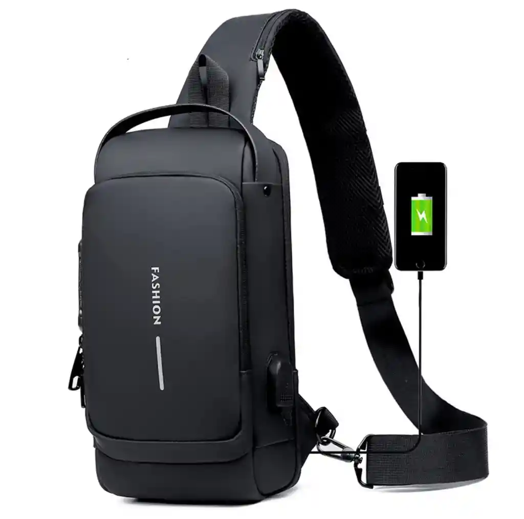 Bolso Mochila Antirrobo Manos Libres Impermeable Puerto Usb