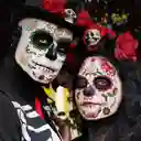 Maquillaje Temporal Catrina Mexicana Halloween Disfraz