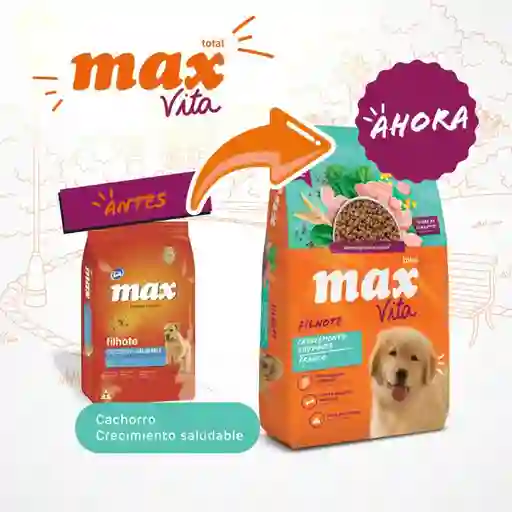 Max Vita - Alimento Perro Cachorro Crecimiento Saludable Pollo 10kg