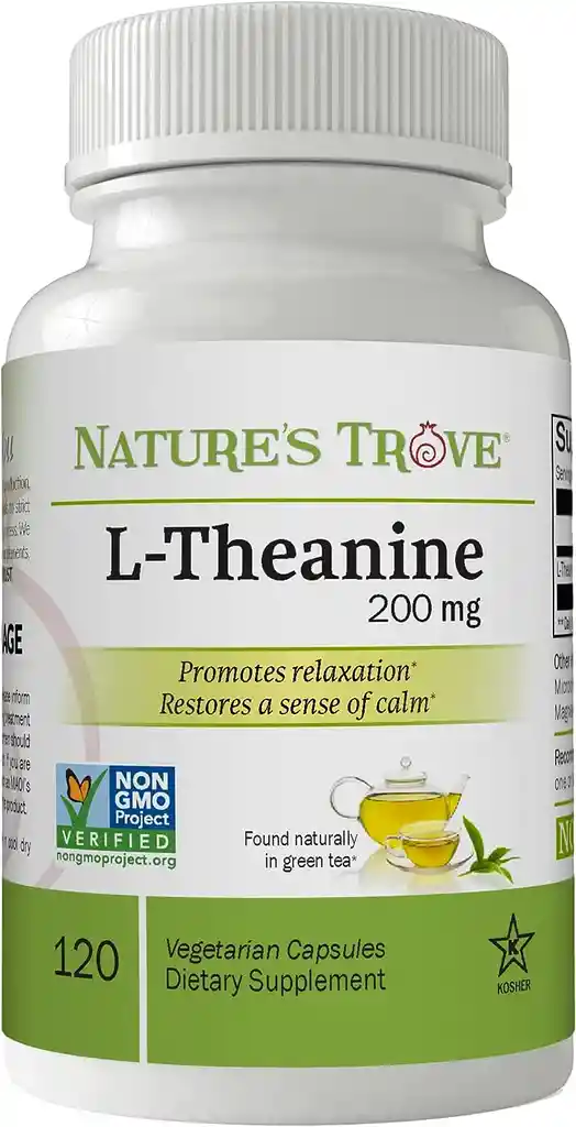 Natures Trove Teanina 200mg 120 Cápsulas