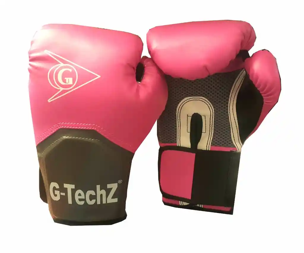 Guantes Boxeo Gtechz 10 Onzas Kick Boxing - Rosado