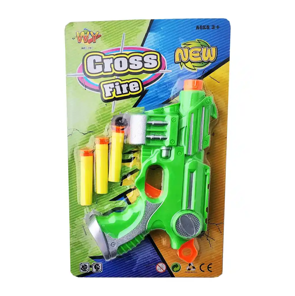 Pistola Lanza Dardos Nerf Multiples Juguete Niño 451805