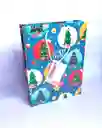 Bolsa Regalo Navidad Mediana Economica 25x16x6cm Colores Surtidos