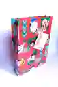 Bolsa Regalo Navidad Mediana Economica 25x16x6cm Colores Surtidos