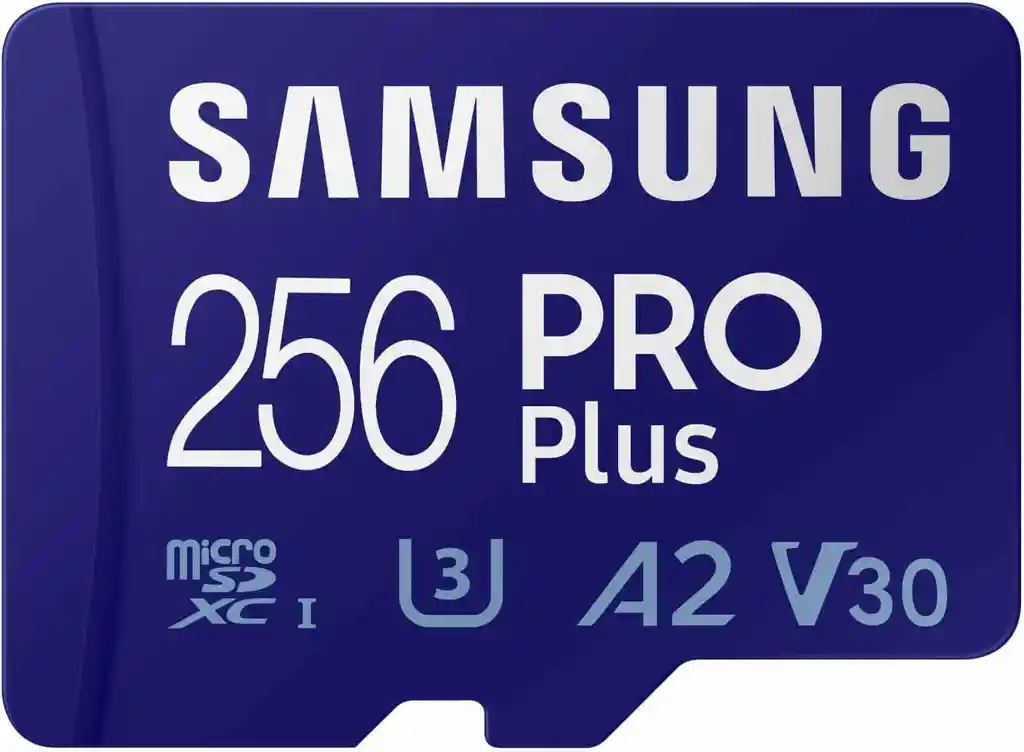 Samsung Pro Plus 256gb 4k U3 A2 V30 160mb/s + Adaptador Sd