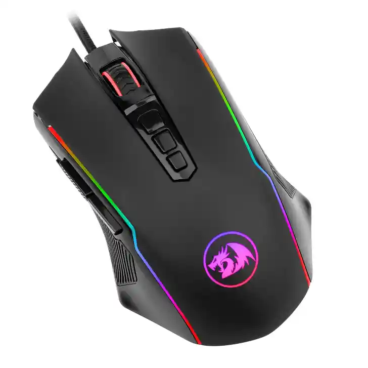 Mouse De Juego Gamer Redragon M910-k Rgb 8000 Dpi 9 Botones