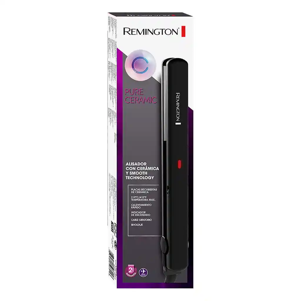 Plancha Alisadora Remington Pure Ceramic