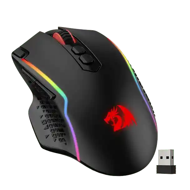 Mouse Gamer Rgb Inalambrico Redragon M810 Taipan Pro 10000 Dpi