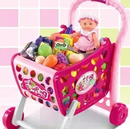Carrito De Supermercado De Juguete 3 En 1 Para Niños