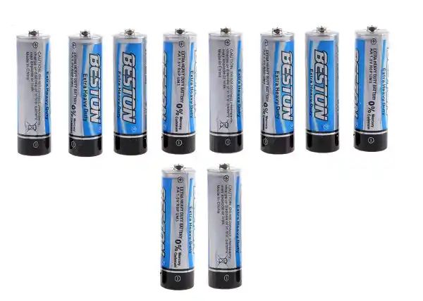 Bateria Beston Aa Carbon Zinc R6p 1.5 Voltios Paquete X10
