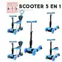 Patineta Scooter Convertible 5 En 1 Para Niños Monopatin Con Luces Led