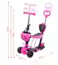 Patineta Scooter Convertible 5 En 1 Para Niños Monopatin Con Luces Led