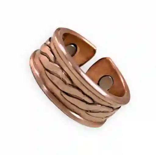 Anillo Magnético Trenzado De Cobre Talla 8