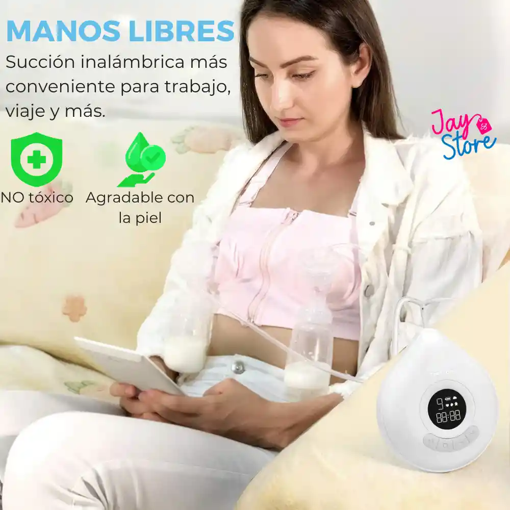 Extractor De Leche Materna Recargable Doble Eléctrico Sacaleche